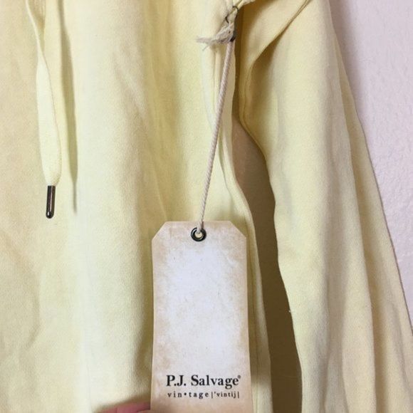 PJ Salvage Revival Lounge Hoodie Yellow Women's Size XS New with defect - Picture 12 of 12
